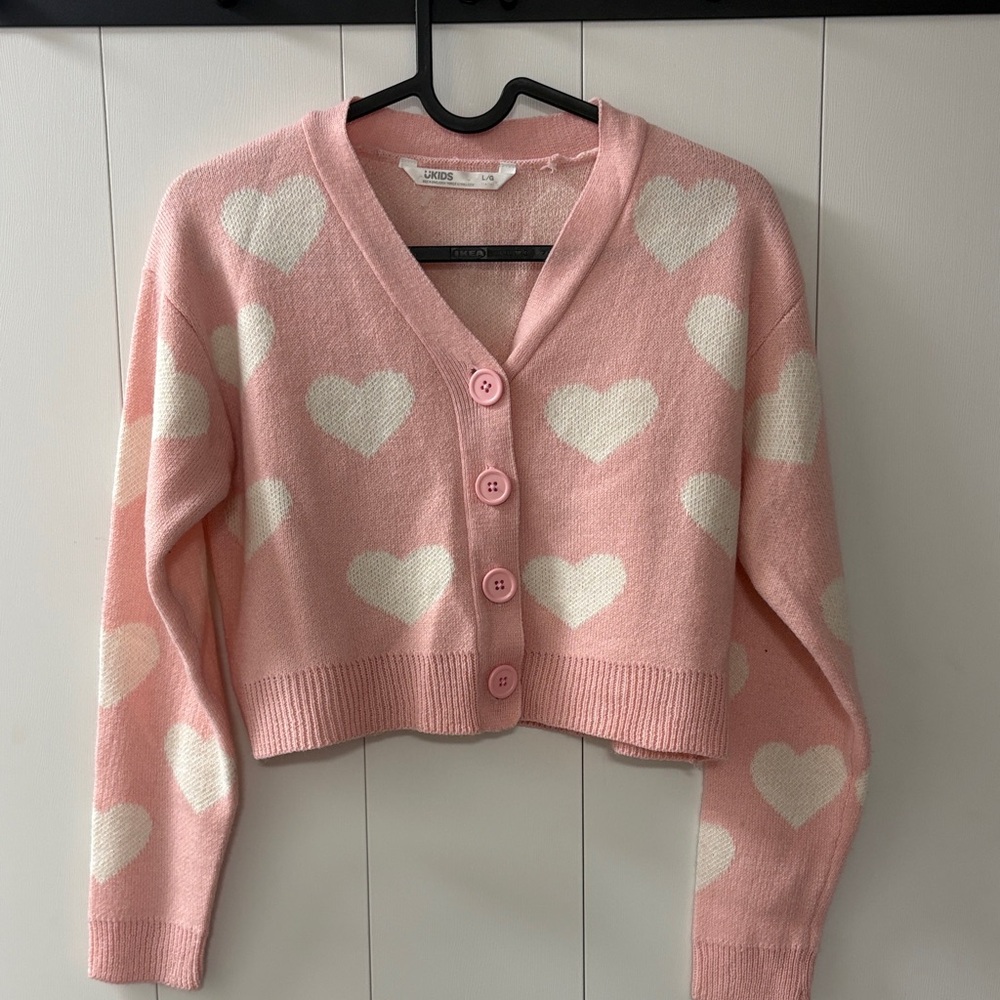 Pink Heart Sweater